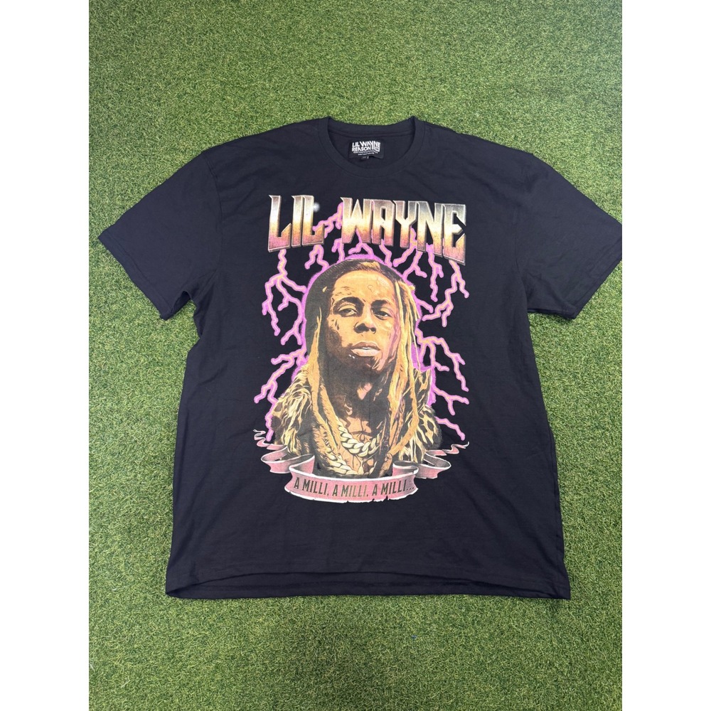 Lil Wayne‎ Reason Young Money A Milli Graphic T-Shirt Black XXL Mens